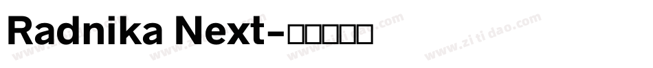Radnika Next字体转换